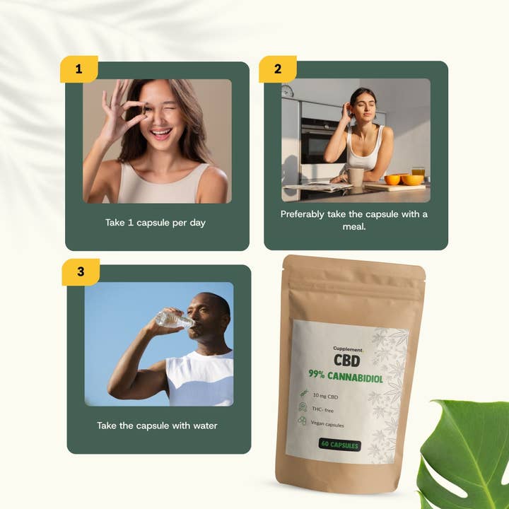 Cupplement b.v. - Wholesale Oral Supplement/Vitamin - CBD Oil Capsules 10 MG 60 Capsules7