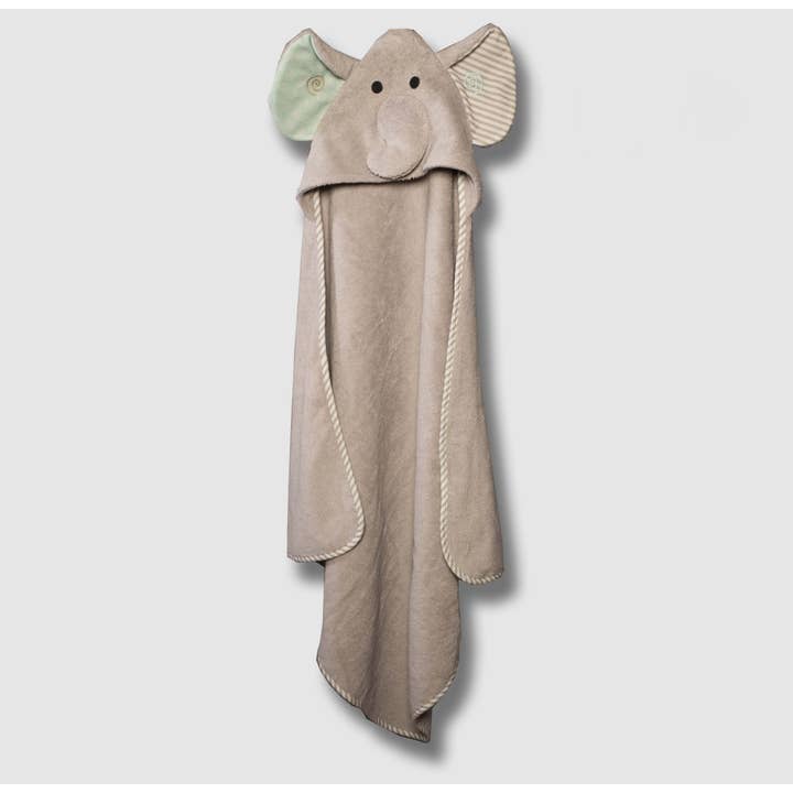 ZOOCCHINI - Wholesale Hooded Towel - Kids & Baby - Baby Snow Terry Hooded Bath Towel Elephant 0-18M