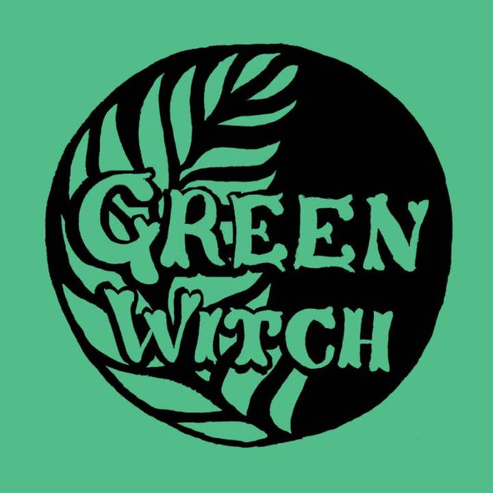 Green Witch Magnet for wholesale by Microcosm Publishing & Distribution