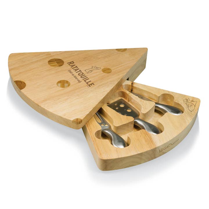 Ratatouille - Swiss Cheese Cutting Board & Tools Set for wholesale by Picnic Time Family of Brands