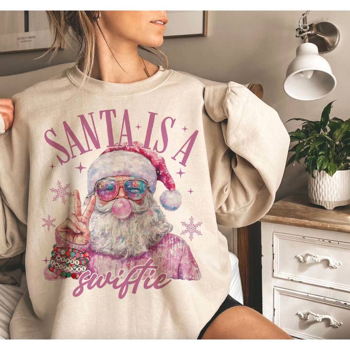 TheKingShirt - Wholesale Graphic Sweatshirt - Women's - Merry Swiftmas Christmas Shirt Funny Sublimation Design