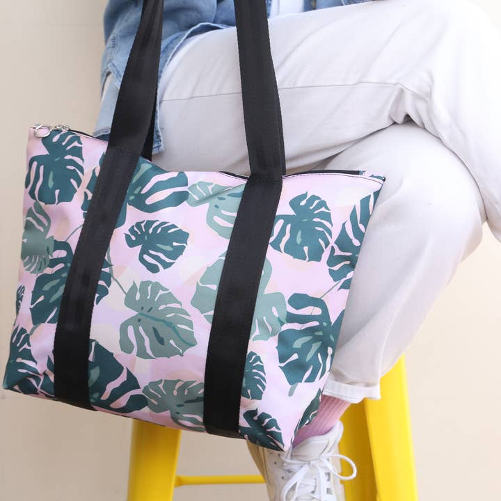 Monstera Weekender Bag Women, Duffle Bag , Shoulder Bag for wholesale by freemooddesignstore