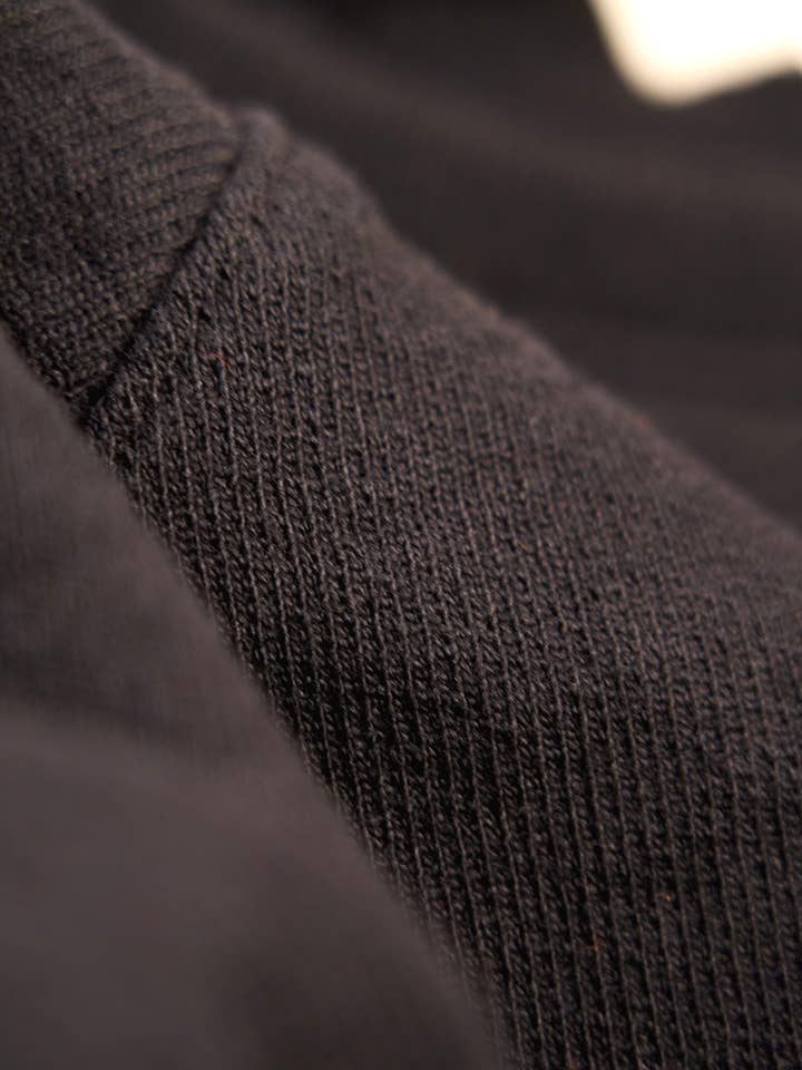 Upstate Stock - Wholesale Sweatshirt - Unisex - Amagansett Beach Upcycled Terry Cotton Sweater - Black