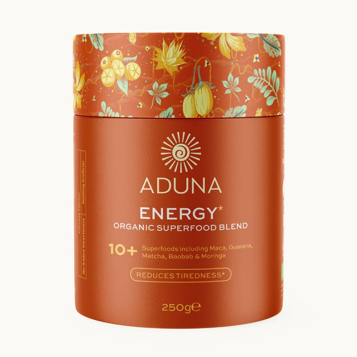 Energy Superfood Blend | Natural Caffeine Boost | 275g for wholesale by Aduna Superfoods