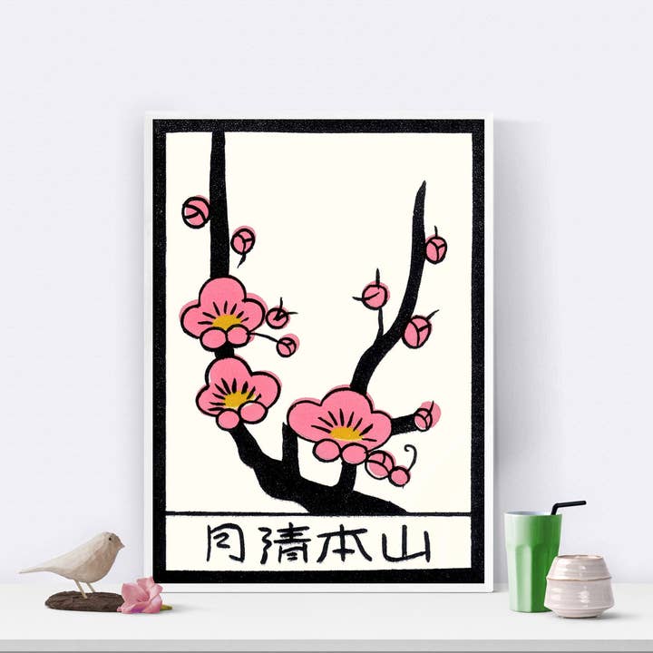 Imprimé fleur de cerisier | Art japonais vintage Sakura pour la vente par INK & SONS