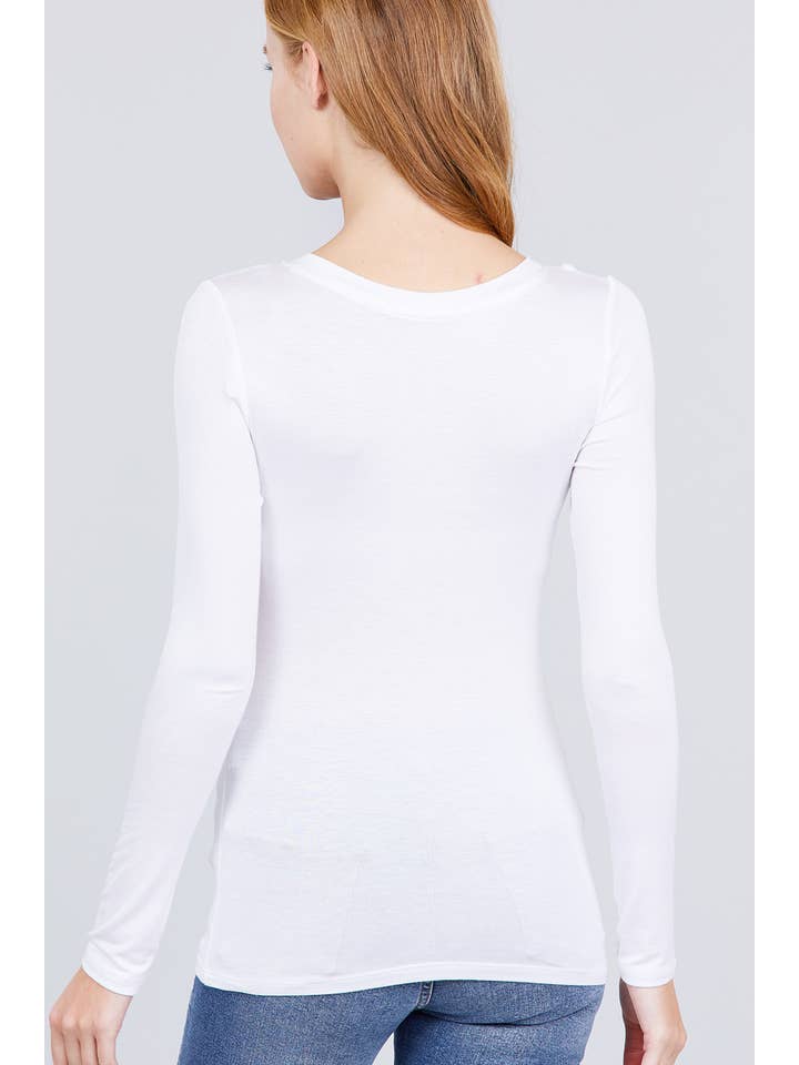 Active Basic | Active USA - Wholesale Knit Top - Women's - Long Sleeve Round Neck Top9