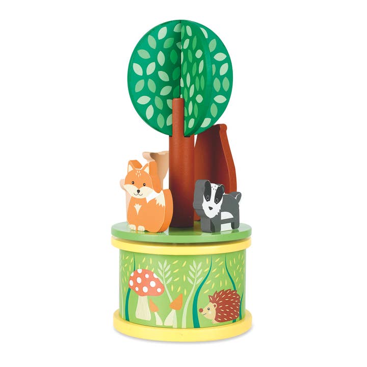 Orange Tree Toys - Wholesale Wood Toy - Kids - Woodland Wooden musical carousel