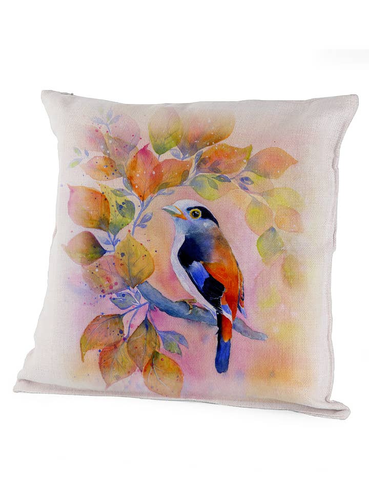 Pillow Cover (Canvas) 16x16" - Autumn Embrace - Nature Bird for wholesale by Oladesign