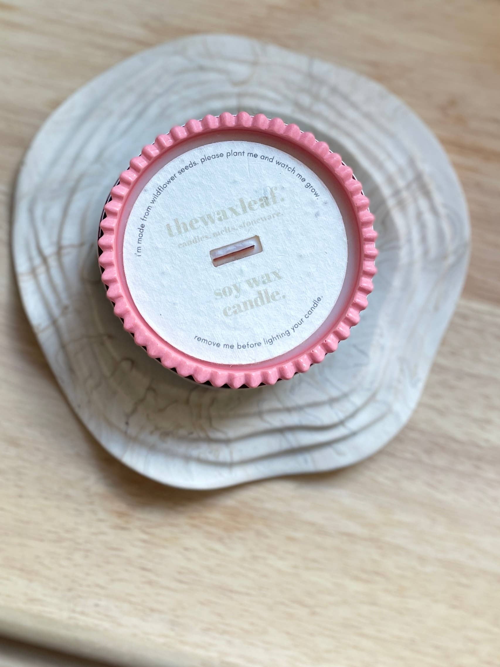 The Wax Leaf Candle Co - Wholesale Jar/Filled Candle - Watermelon Soy Wax Colourful Candle / Fruity Scented Candle1