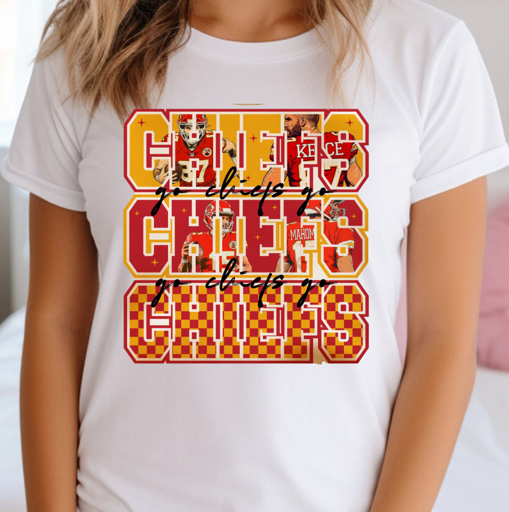 Kiki's Boutique – Engroshandel Grafisk Sweatshirt - Dame – Go Chiefs Go Kansas City T-shirt eller Sweatshirt2