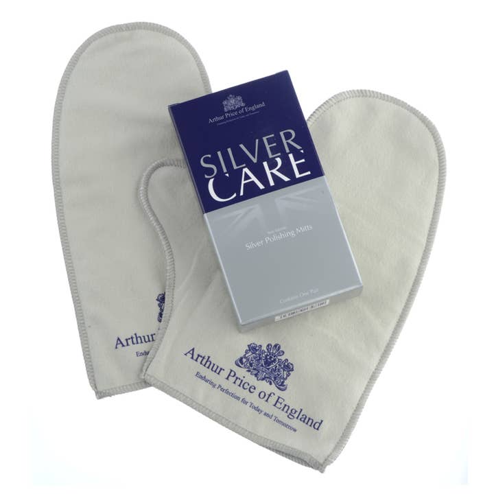 Coppia di guanti lucidanti Silver Care per la vendita all'ingrosso da parte di Arthur Price