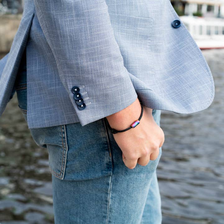 BRACENET - Wholesale Woven/Braided Bracelet - Black Sea II bracelet made from fishing net9