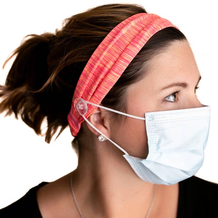 Savior Bands- Diademas con Botones - Sherbet para venta al por mayor de Three Little Tots