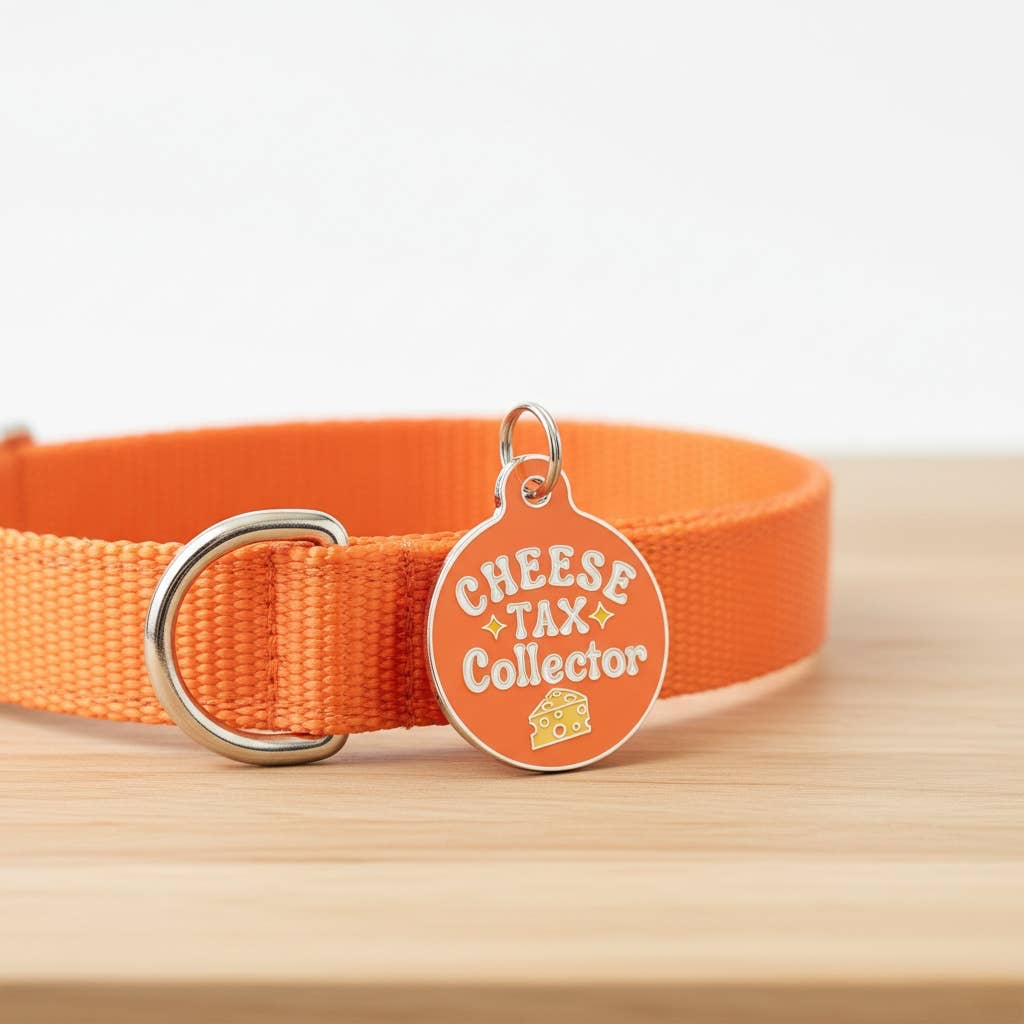 Bad Tags – Großhandel Haustiermarke – Hund – Emaille-Hundemarke mit scannbarer ID - Käse-Steuereintreiber3