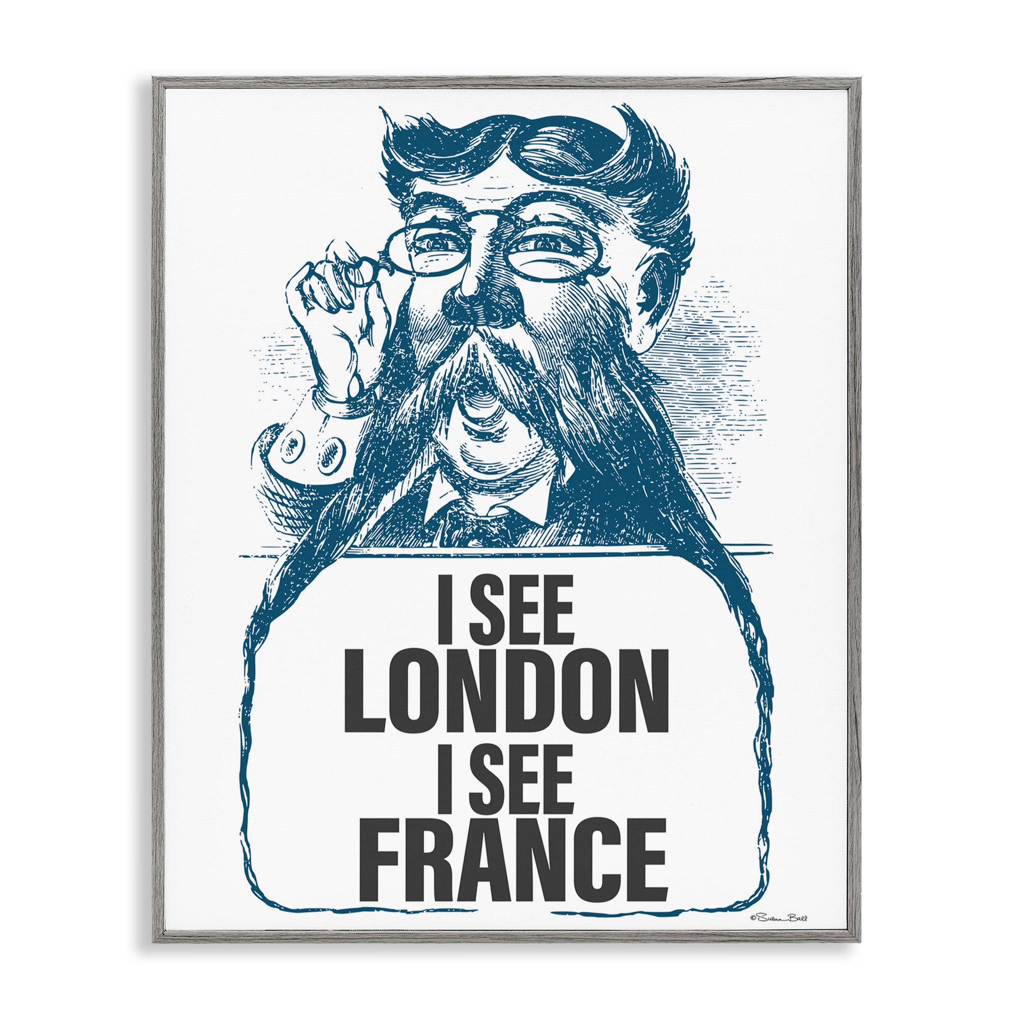 Stupell Industries - Wholesale Wall Sign - I See London & France - Framed Wall Art20