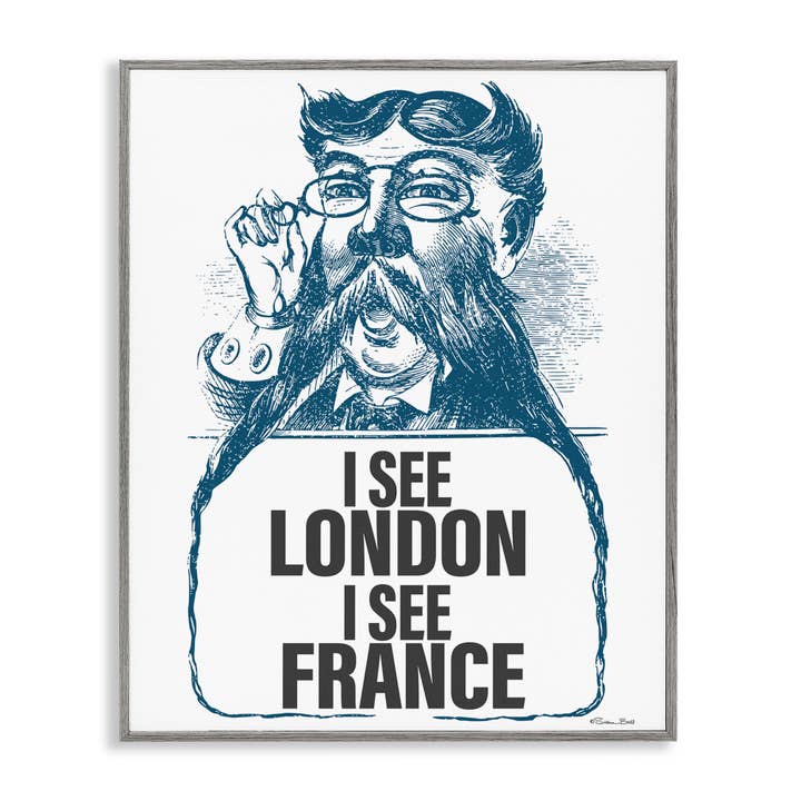 Stupell Industries - Wholesale Wall Sign - I See London & France - Framed Wall Art20