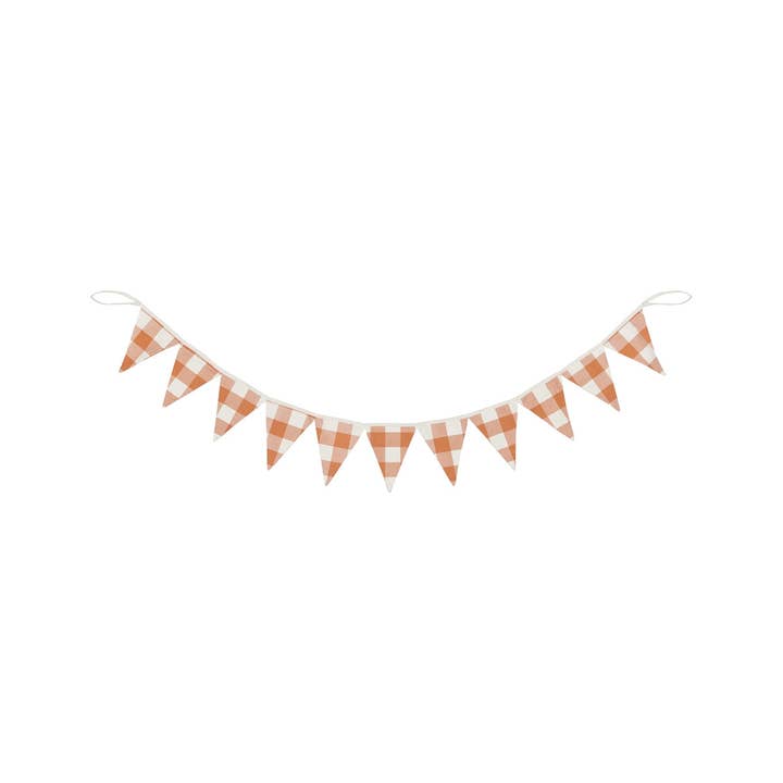 CF-2156 - OW Check Fall Pennant Garland for wholesale by Collins Painting & Design