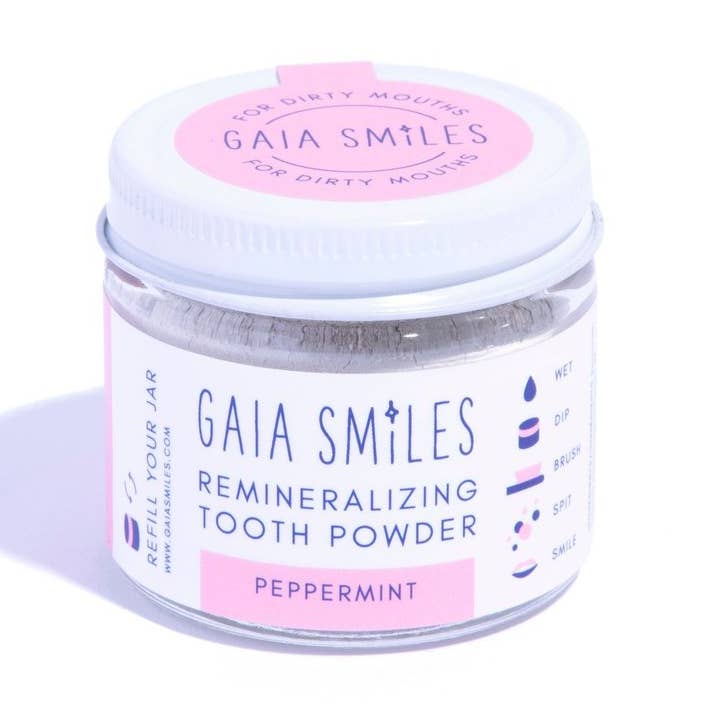 Peppermint Tooth Powder por atacado de Gaia Smiles
