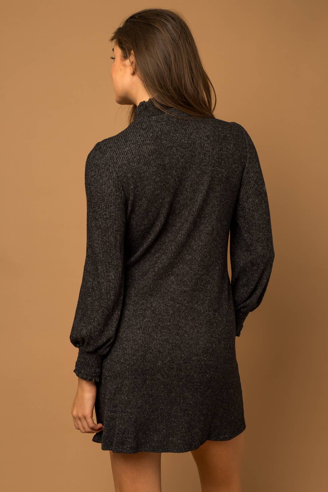 Black LONGSLEEVE MIDI DRESS for wholesale on Faire3