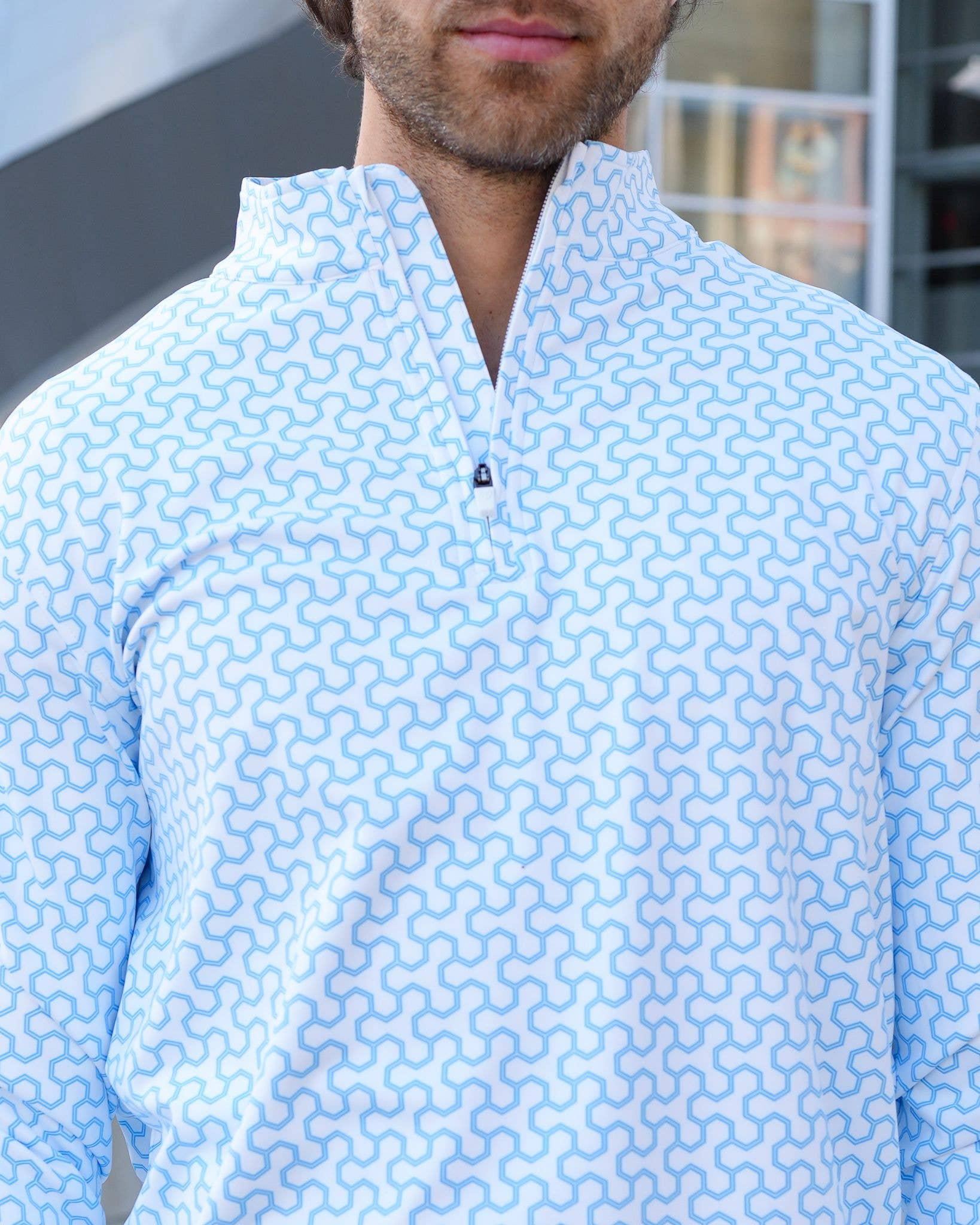 USA Palm - Wholesale Sweatshirt - Unisex - Cloud 1/4 Zip4