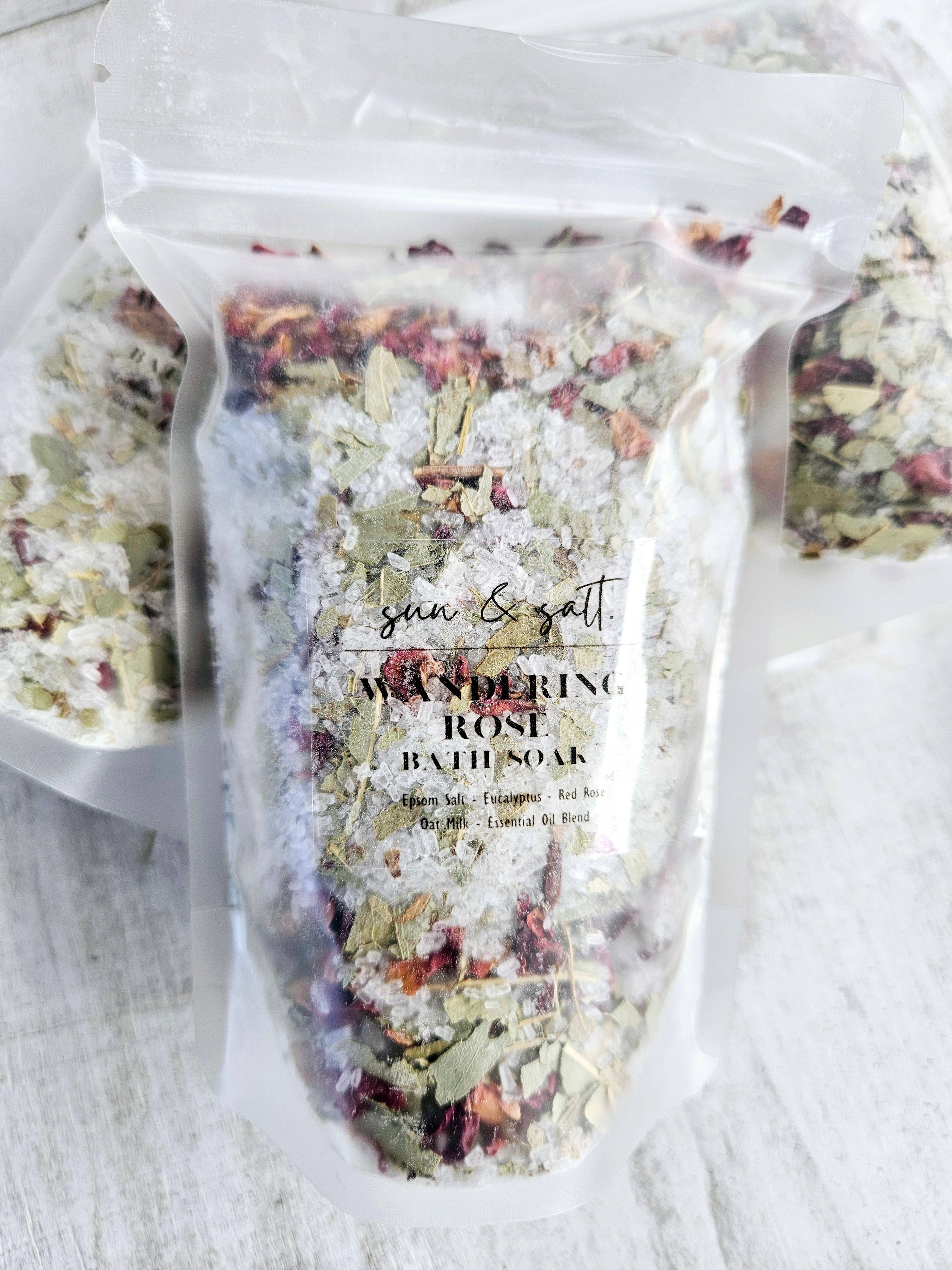 Lux&Lou – wholesale Bath salts – Wandering Rose Bath Soak - Bath Salts3
