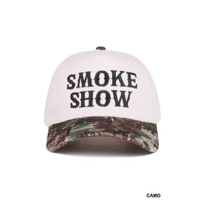 42POPS - Wholesale Baseball Cap - Women's - .1014 Smoke Show Two Tone Canvas Cotton Cap SI-285466