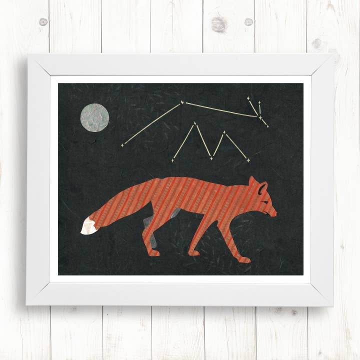 Fox Art Print for engroshandel hos Whimsy Spot