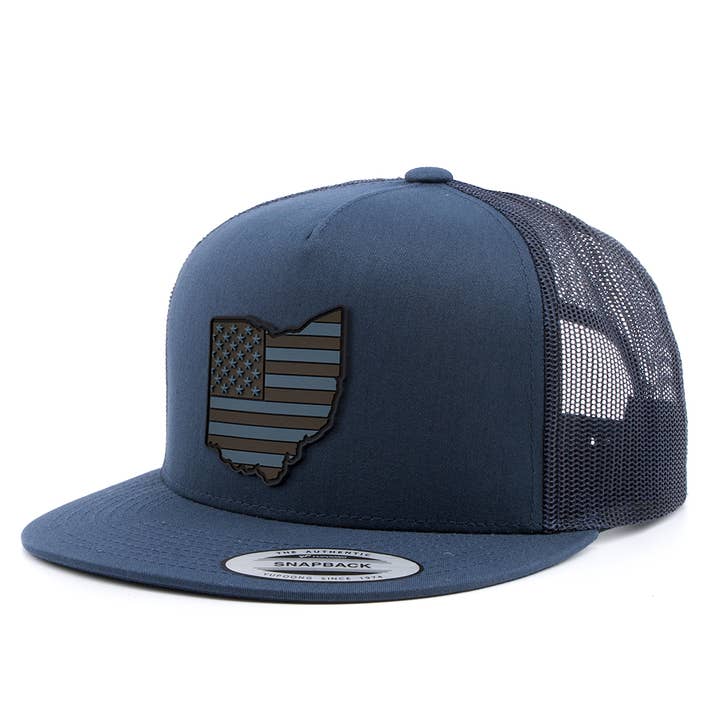 Eclipse Ohio Glory Five-Panel Flat Snapback Trucker for wholesale by Griwolfe