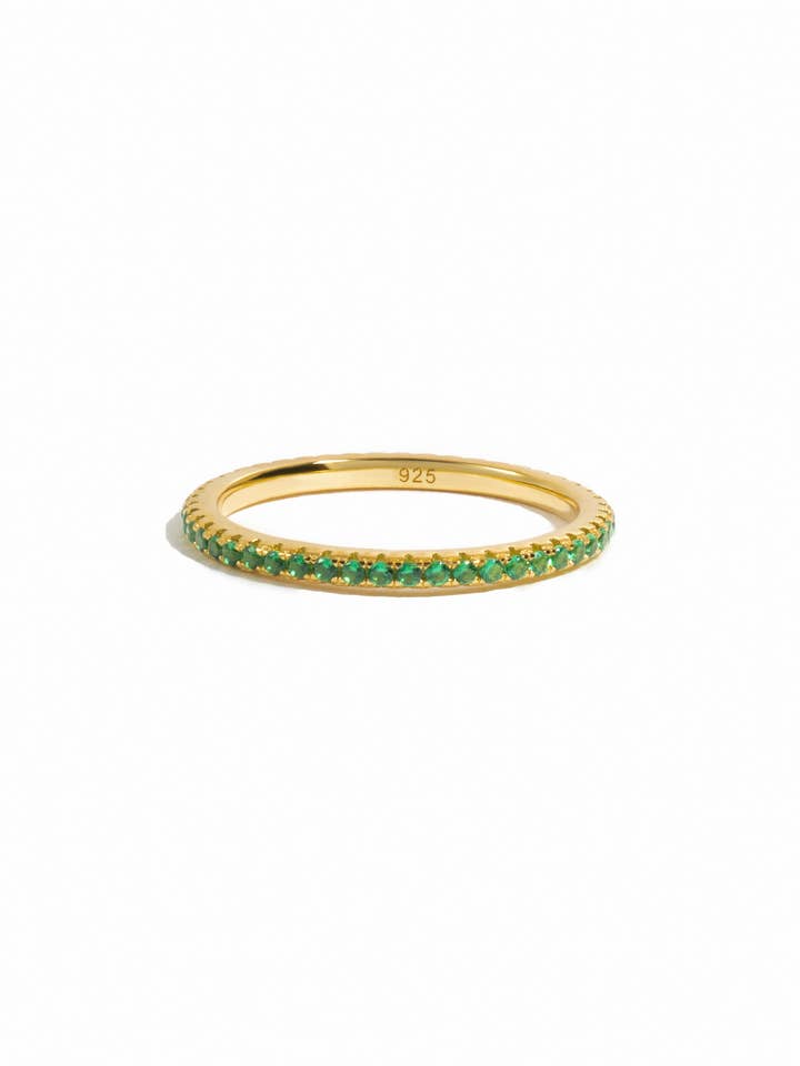 Emerald Eternity Ring for wholesale by Sami Jewels