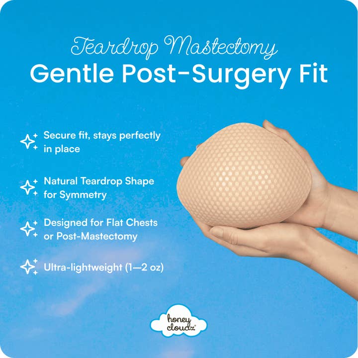 Honey Cloudz - Wholesale Bra Inserts - Women's - Teardrop Breast Form – Post-Mastectomy10