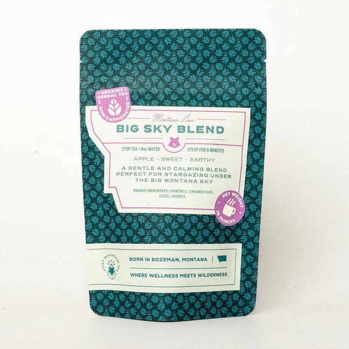 Big Sky Blend Organic Herbal Tea for wholesale by Steep Mountain Tea