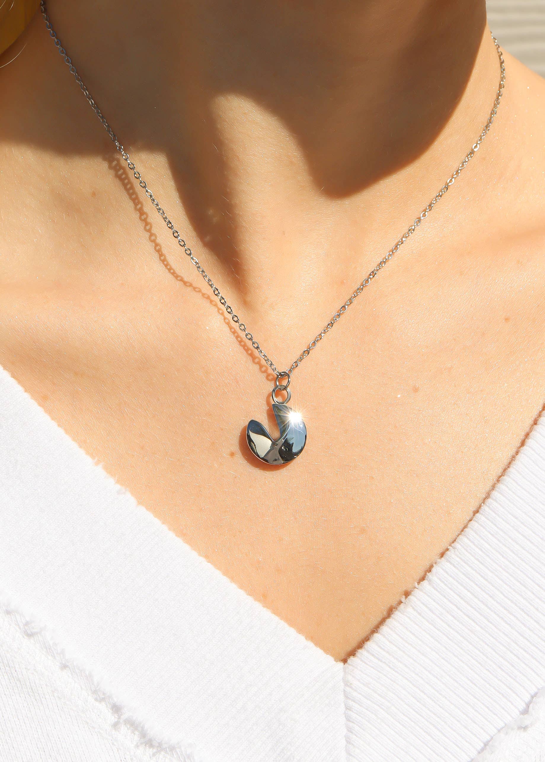 WJW - Vente Collier maille et chaîne - Collier chaîne à maillons en acier inoxydable6