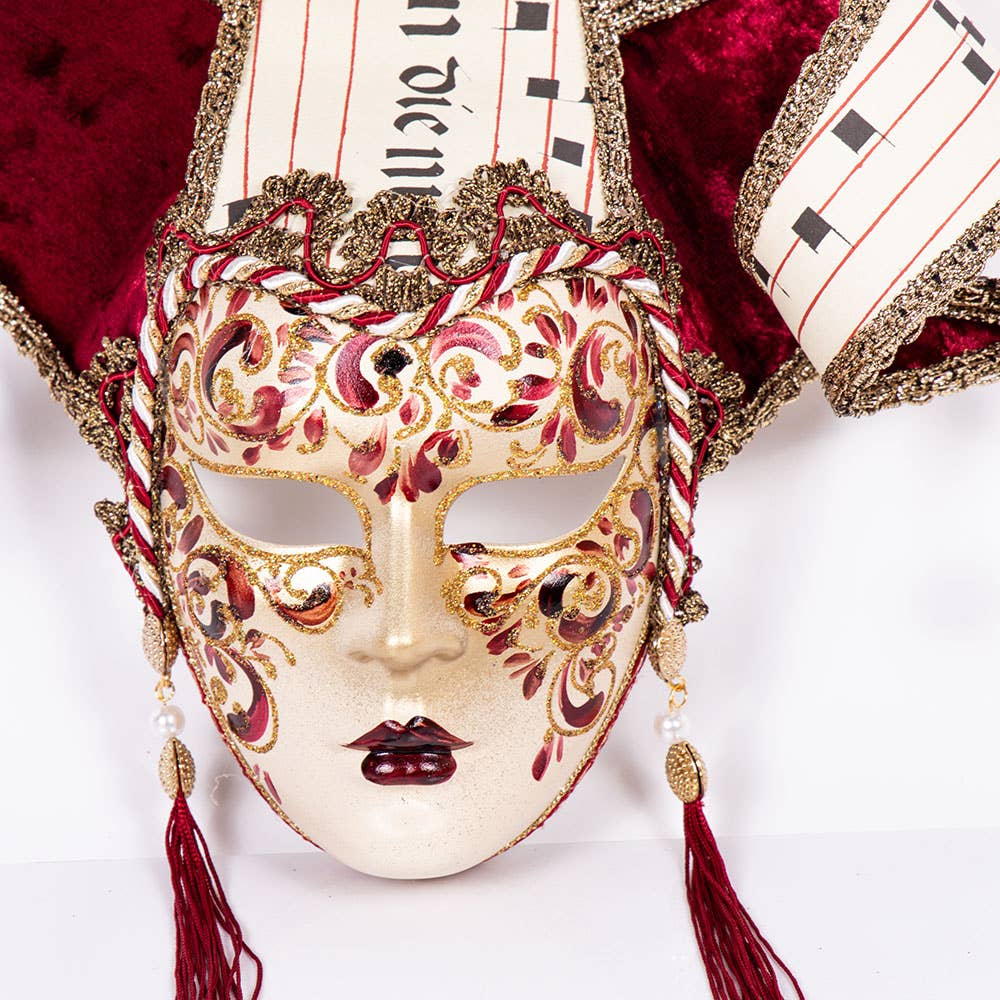 Regalmoda - Wholesale Dimensionele/3D-muurkunst - Drie Rijke Kaarten en Fluweel - Middeleeuws Rood1