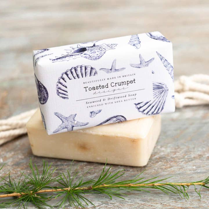 Toasted Crumpet - Wholesale Bar Soap - Seaweed & Driftwood Soap (Coastal Collection)