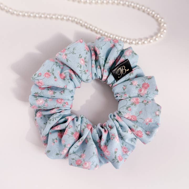 B. LUVV & CO. - Wholesale Scrunchie - Women's - Cotton Scrunchie in Rose Garden1