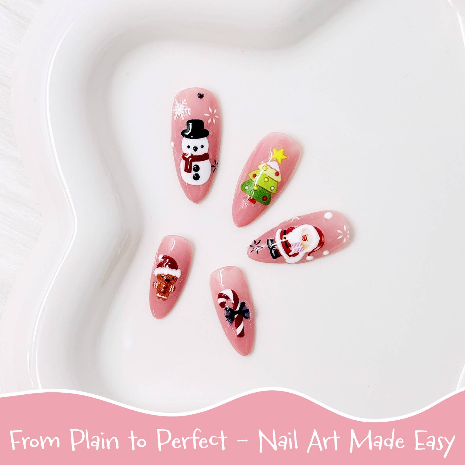 Wrapables.com - Wholesale Nail Art/Decal - Wrapables 5D Embossed Nail Art Stickers 4pcs2
