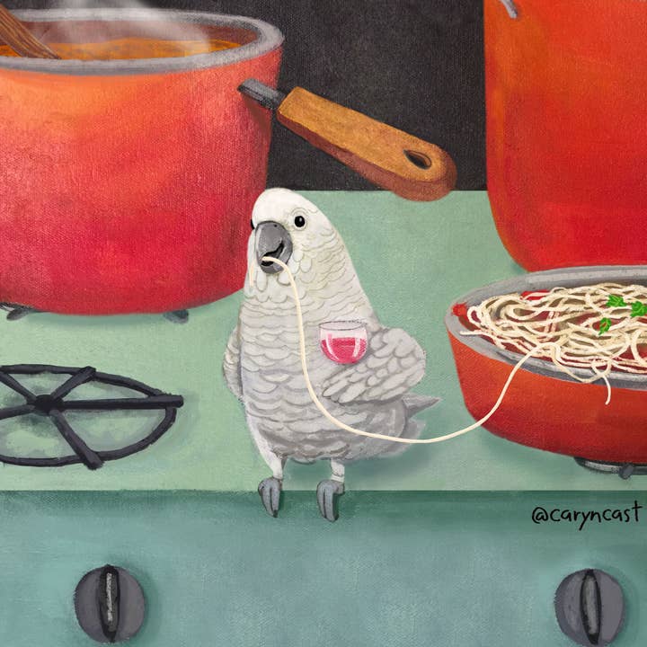 Sølvtøj er overvurderet Print for engroshandel hos Caryn Cast Art