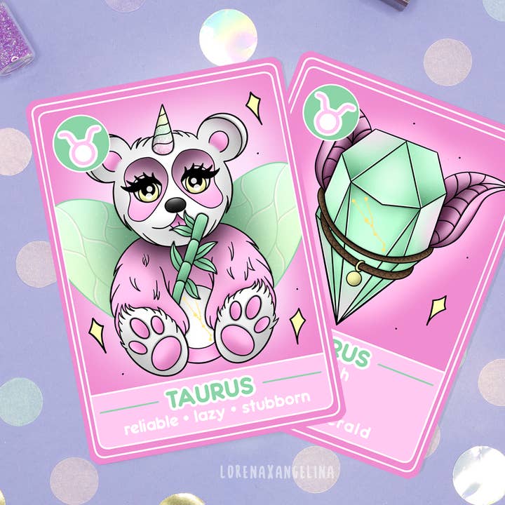 Zodiac Sign Taurus Oracle card for wholesale by LorenaxAngelina