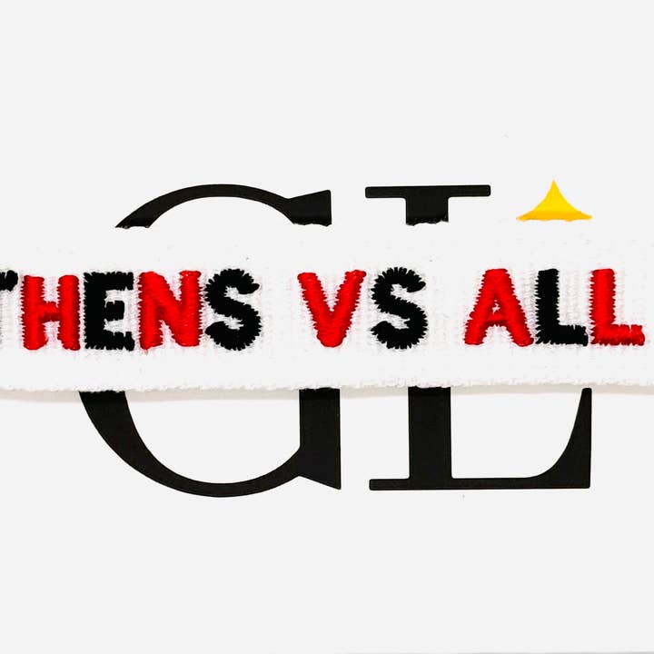 Athens Vs All Y'All Team Tassel Bracelet for wholesale by Gameday Luxe