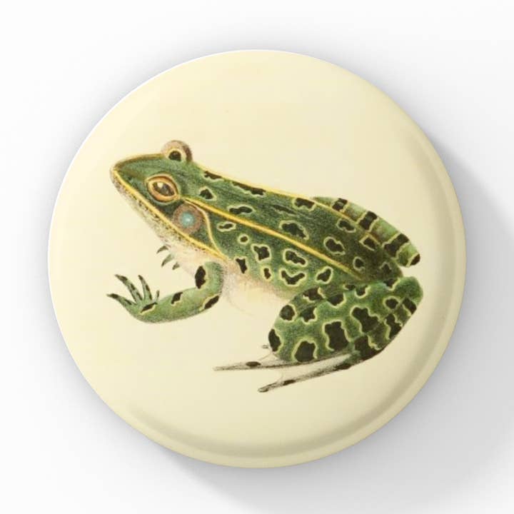 Stecknadelknopf mit Leopardenmotiv, Frosch-Schlüsselbund, Froschmagnet für den Großhandel von NatureCuts