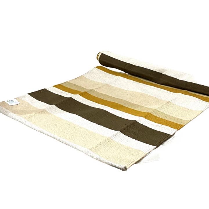 Sloflo World – wholesale Yoga mat – 100% Cotton Hand-Loomed Mysore Yoga Rug5