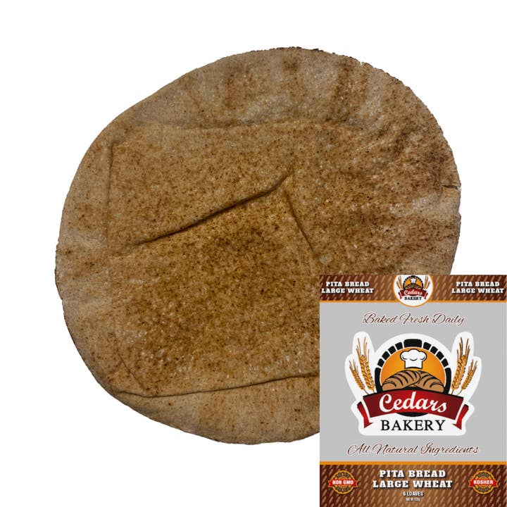 Mediterranos - Vendita all'ingrosso Pane/Tortilla - Pita sottile di grano grande (confezione da 6 pagnotte)1