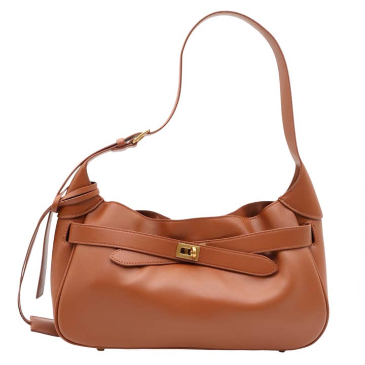 MODARNO - Wholesale Shoulder Bag - Women's - Modarno genuine leather shoulder bag with buckle 32x11x21 cm3