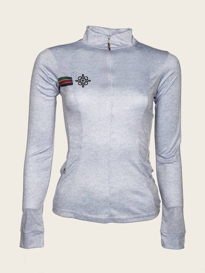 Espoir Lumiere Eternal Coleção Melange Quarter Zip Camisa Sol por atacado de Espoir Equestrian