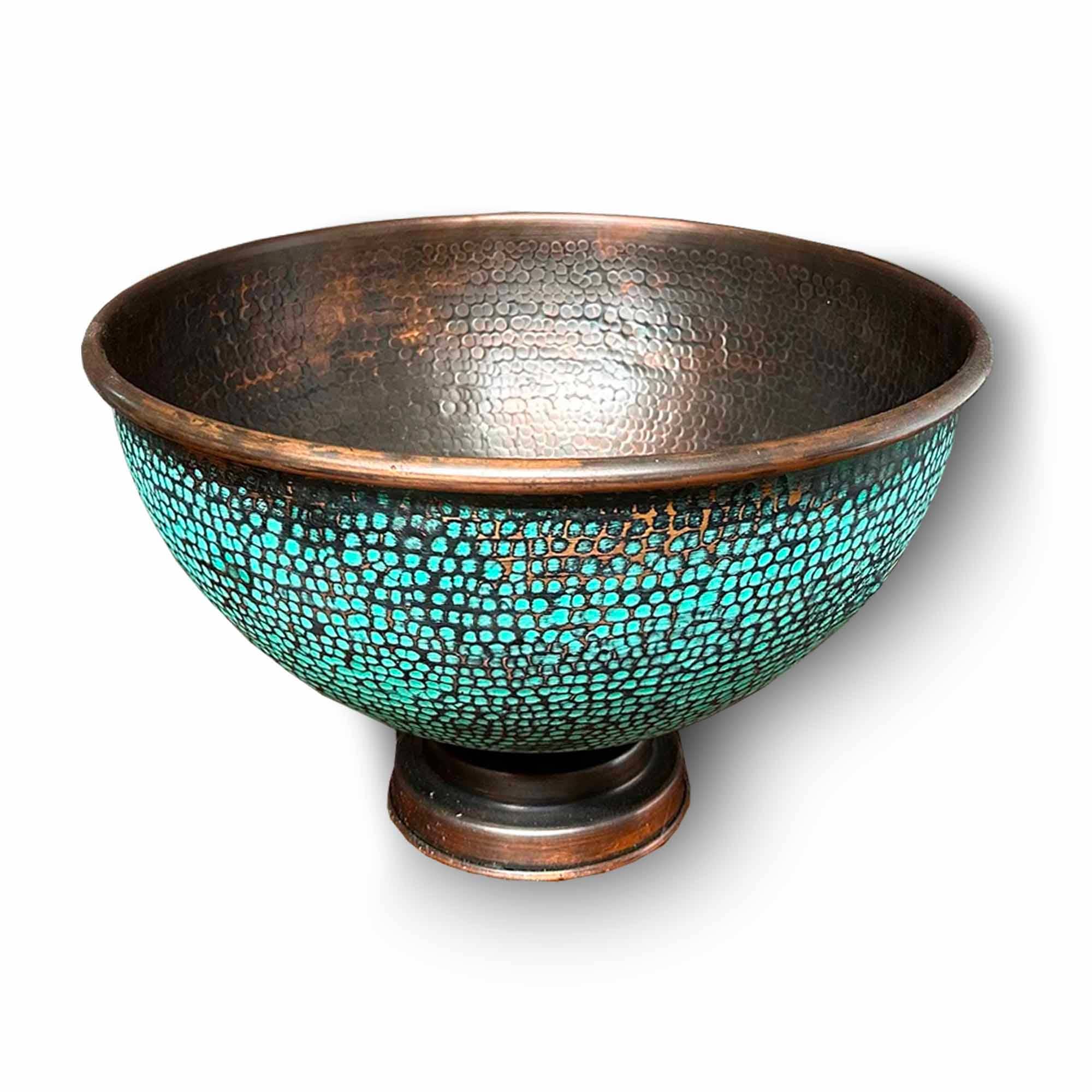 Palmeraies - Wholesale Bathroom Accessory Set - Aged Copper Bathroom Sink with Faucet1