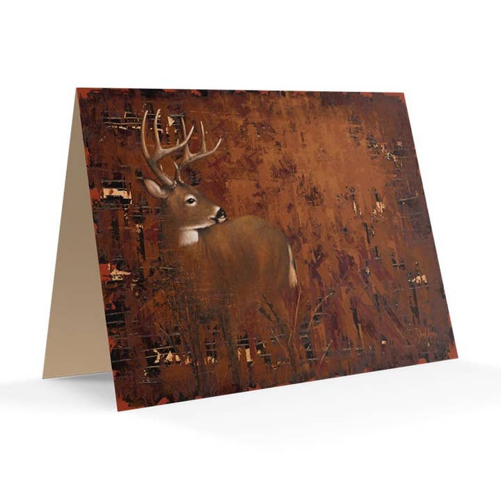 “Whitetail” Notecards for wholesale by David Arms