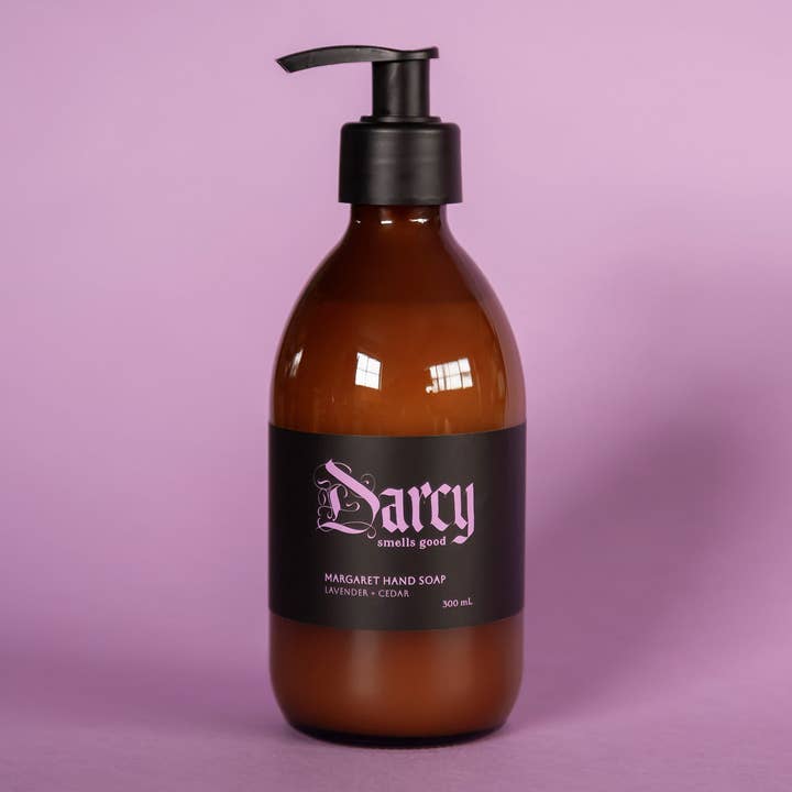 Margaret Hand Soap Lavender + Cedar for wholesale by Darcy - Smells Good