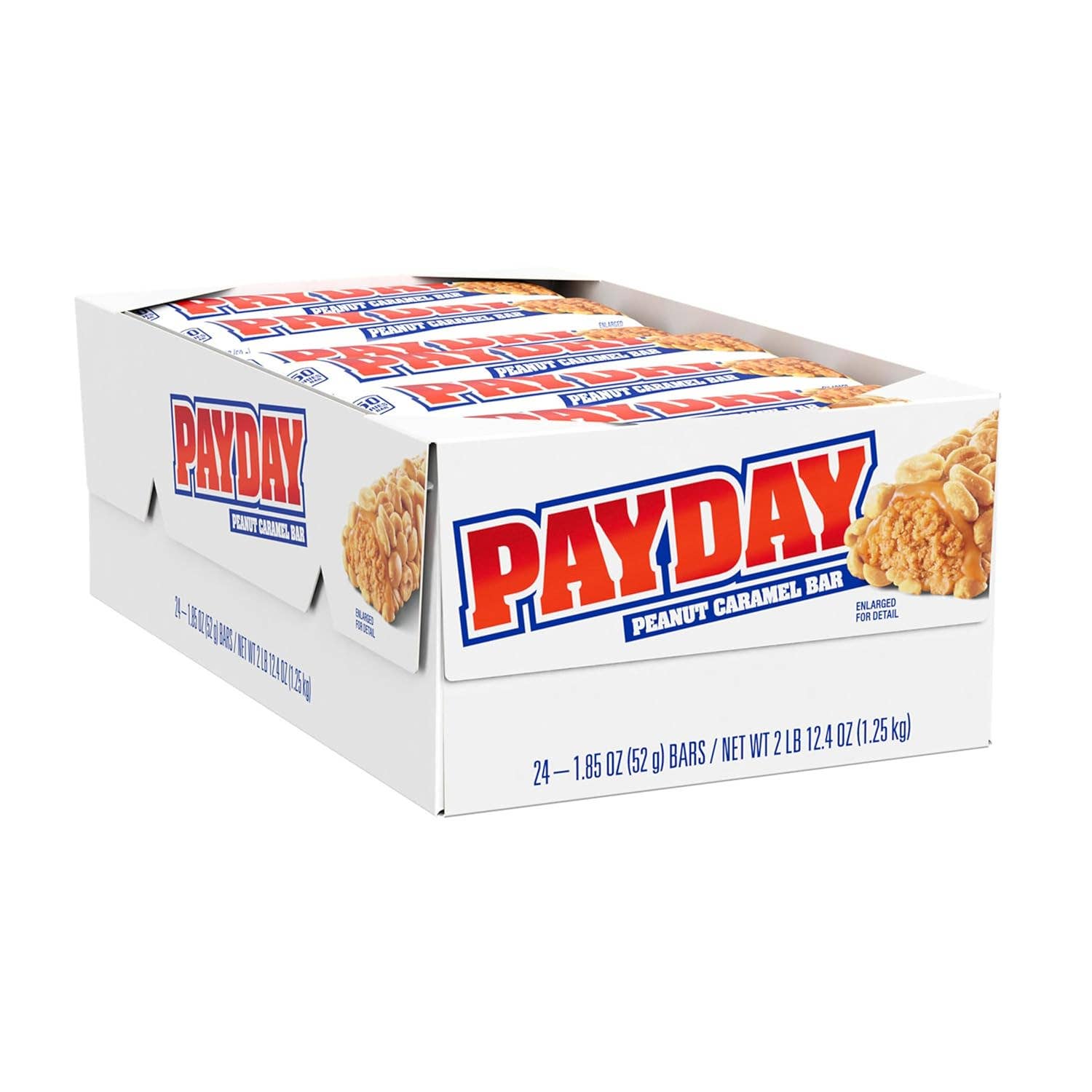 Snacky Candy - Wholesale Chocolate Bar - Payday Peanut Caramel Bar 1.85 oz 24 count1