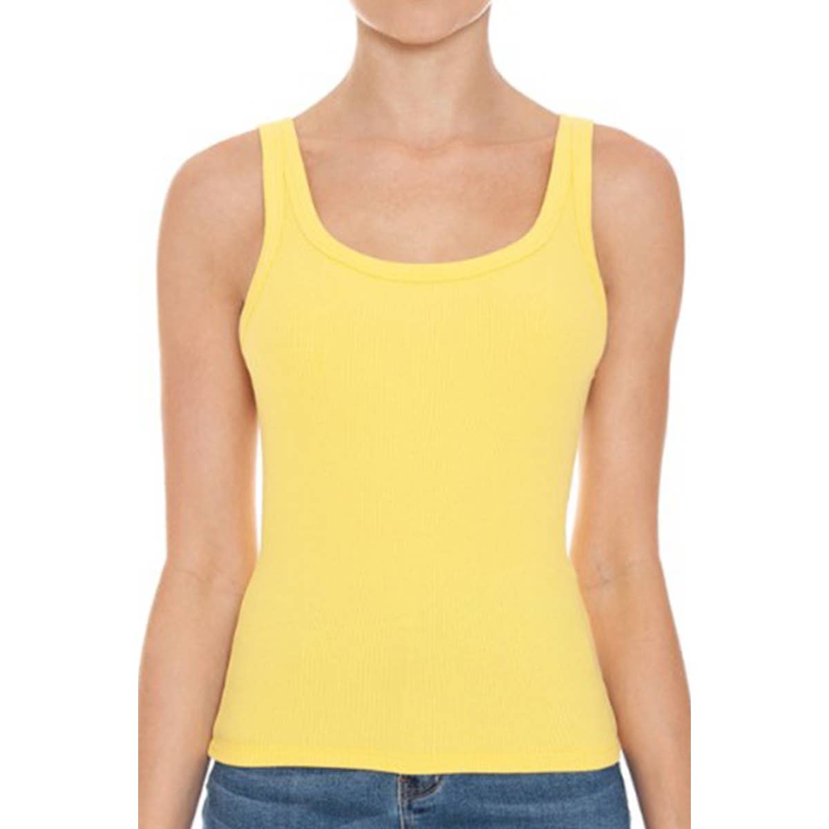 Timeless - Wholesale Tank Top - Women's - RIBBED DOUBLE SCOOP NECK TANK TOP11