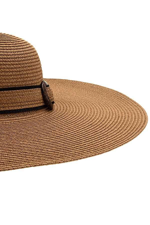 anbfashion – wholesale Stråhatt – Dam – MODE HALM ACETAT RING ACCENT SOLHATT 8493